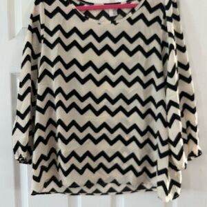 Chevron Patterned Blouse